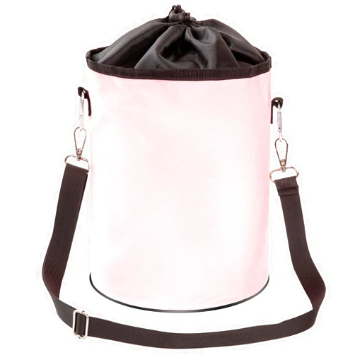AFUOWER Clothespin Bag Holder Hanging Clothespin Bag with Hooks Large capacity Clothespin Storage Organizer for Clothesline Outdoor (Pink)