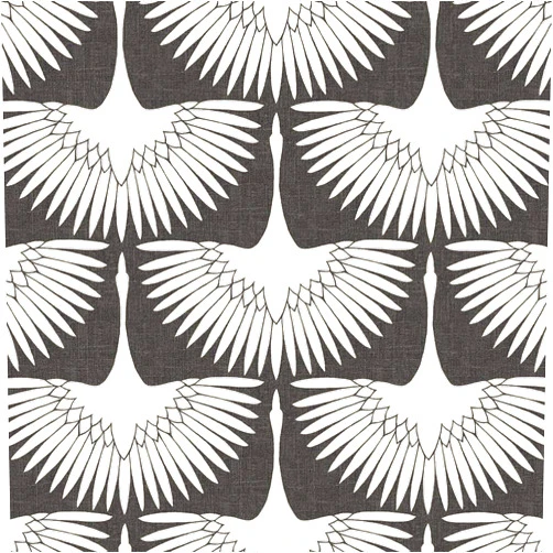 Tempaper x Genevieve Gorder Storm Gray Feather Flock Removable Peel and Stick Wallpaper, 20.5 in X 16.5 ft, Made in the USA