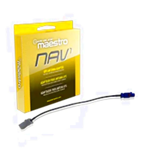 Maestro Acc-NAV1 FAKRA to Aftermarket Navigation Antenna Adaptor - For Select Alpine, JVC, Kenwood Car Stereos