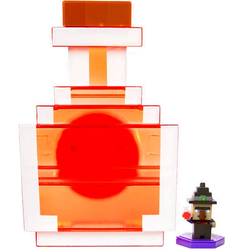 Minecraft Mattel Minecraft Carry Along Potion Plus Exclusive Mini Figure, Carrying Case for Mini Figures, Based on Minecraft Video Game, Toys for Kids Age 6 and Up