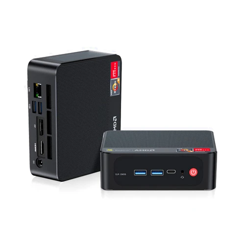 Beelink SER5 Pro Mini PC, AMD Ryzen 7 5825U(8C/16T, up to 4.5GHz), 32GB DDR4 RAM 500GB PCle3.0 SSD, SER5 Mini Computer Support 4K@60Hz Triple Display, WiFi6, BT5.2, DP+HDMI, Type-C