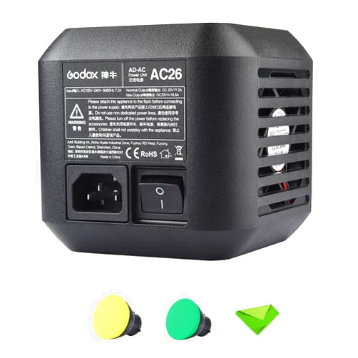 EACHSHOT Godox AC-26 Adapter for Godox AD600Pro, Flashpoint XPLOR 600 Pro Witstro Outdoor Flash Monolights (Godox AC-26)