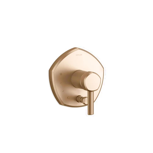 KOHLER K- T27044-4-BV OCCASION™ RITE-TEMP® VLV TRM W/DIV, Vibrant Brushed Bronze