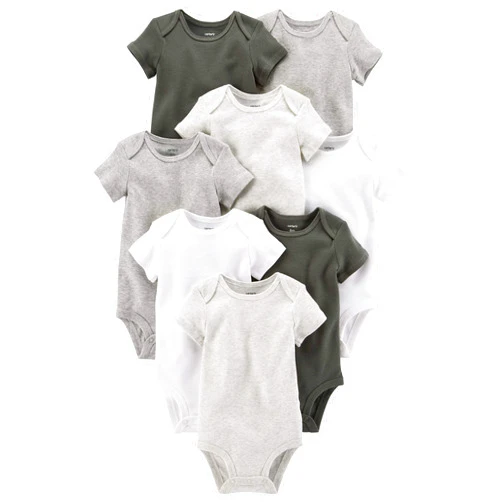 Carter's unisex-baby 8-pack Short Sleeve Bodysuits