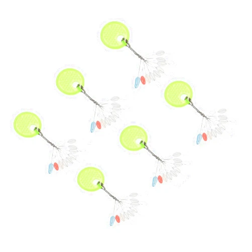 PATIKIL Fishing Rubber Bobber Beads Stoppers, Float Sinker Stops Oval Shape