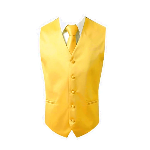 Oliver George 3pc Men's Solid Formal Waistcoat Tuxedo Dress Vest Necktie Handkerchief Set For Suit or Tuxedo