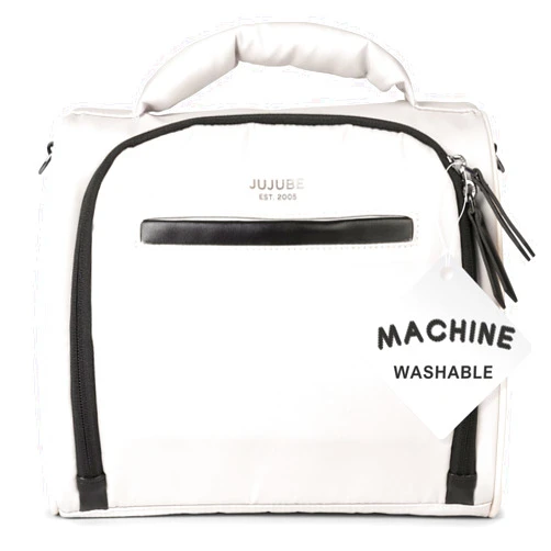 JuJuBe x Witney Carson - New Insulated Bottle Bag, Breastmilk Storage Bag for Baby Bottles, Travel Insulated Lunch Bag or Cooler Bag with Waterproof Lining for Nursing, Milk, Food, Snacks, Cloud