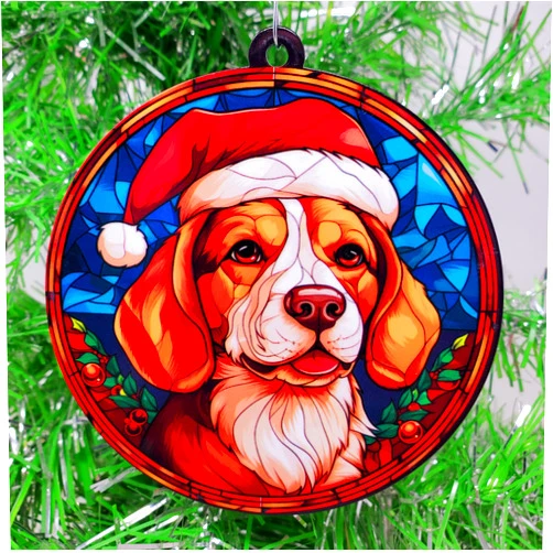 Generic Beagle Santa Claus Dog Ornament
