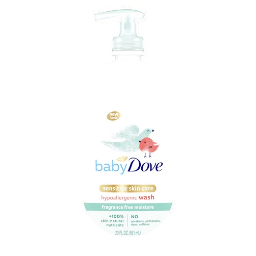 Baby Dove Sensitive Moisture Tip to Toe Wash and Shampoo, 20 Fl Oz (Pack of 4)