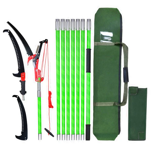 Scalebeard 26FT Pole Saws for Tree Trimming, Lightweight & Sturdy Tree Pruner with Thickened Saw Blade and Scissors for High Branches Trimming, Extendable Tree Trimmer for Pruning Palms and Shrubs