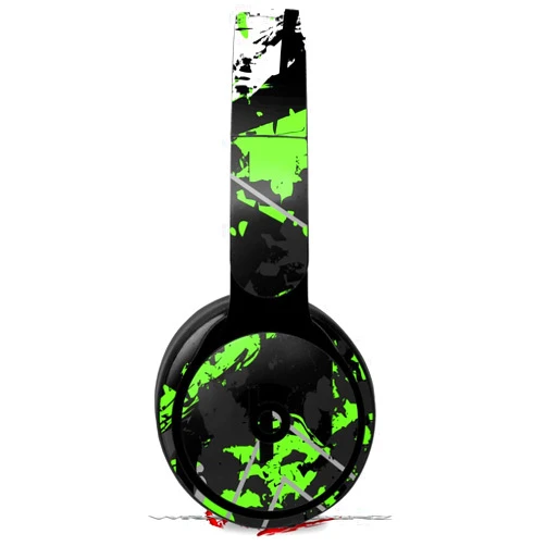 WraptorSkinz Skin Skin Decal Wrap Compatible with Beats Solo Pro Headphones Baja 0003 Neon Green Skin Only Beats NOT Included