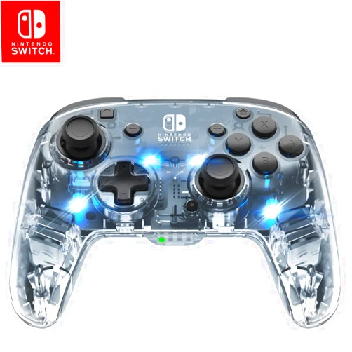 PDP Gaming Afterglow Wireless Nintendo Switch Pro Controller: Prismatic RGB LED Lighting, Full Motion Control Gamepad, Customizable Paddle Buttons