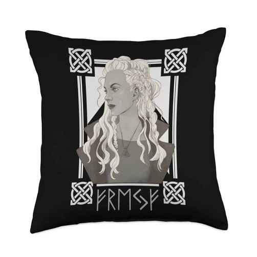 Freya nordische Göttin Wikinger Gott Freya Nordic Goddess Viking God Freia Throw Pillow