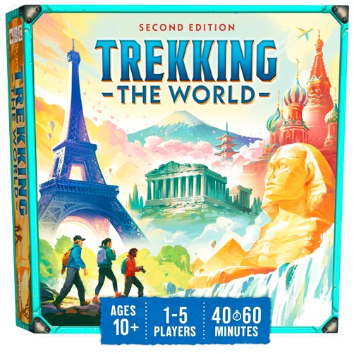 Underdog Games Trekking The World (2nd Edition) - The Award-Winning Family Board Game | Great for Kids Ages 10 and Up | Easy to Learn | Designed for Globetrotters by Underdog Games
