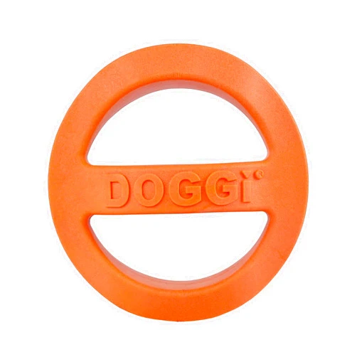 Van Ness Pets Doggi Catch and Carry Flying Disc Floating Dog Toy, Small, Orange