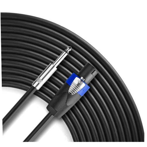 Yoico Pro 6 Feet Speakon to 1/4 Speaker Cable - 6 ft 12 Gauge Speakon to 1/4 Male Inch Audio Amplifier Connection Heavy Duty Cord - Single