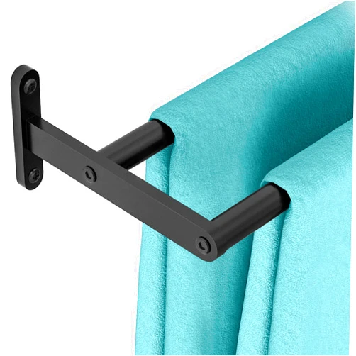 Taaji Double Towel Bar, 24 Inch Bath Towel Rack for Bathroom Towel Rod, Stainless Steel Double Towel Holder Long Bar, Bathroom Hand Towel Hanger Wall Mounted, Matte Black