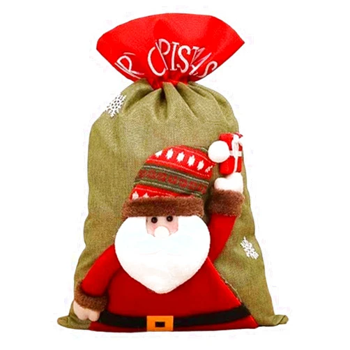 Wipeo Christmas Bag Elderly Snowman Gift Bag Candy Bag Christmas Decoration Supplies