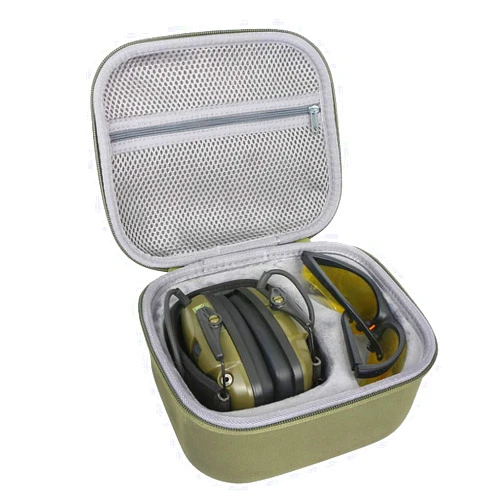 co2CREA Hard Travel Case for Howard Leight Impact Sport OD Electric Earmuff for Genesis Sharp-Shooter Safety Eyewear Glasses