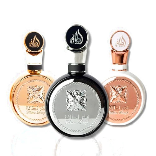 Lattafa Fakhar 3-Piece Set for Unisex, (3.4 Fakhar Eau De Parfum Spray For Men+ 3.4 oz Fakhar Eau De Parfum Spray For Women+ 3.4 Oz Fakhar Gold Extrait Eau De Parfum Spray)