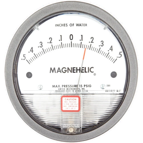 Dwyer - 2301 Magnehelic Series 2000 Differential Pressure Gauge, Range 0.5-0-0.5