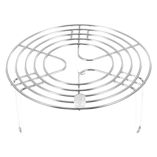 Cabilock 304 Stainless Steel Steamer Rack Round Multi-Functional Cooking Steam Insert Stand Compact Kitchen Steaming Trivet for Pots and Pressure Cookers 6.1 Inch