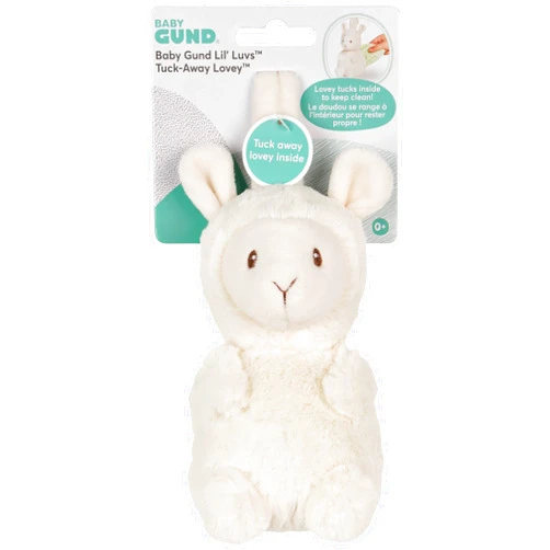 GUND Baby Lil’ Luvs Tuck-Away Lovey, Liam Llama, Ultra Soft Animal Plush Toy with Built-in Baby Blanket for Babies and Newborns