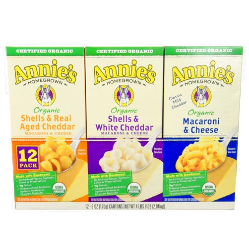 Annie’s Annie's Organic Mac & Cheese Variety Pack (6 Ounce box, 12 Count)