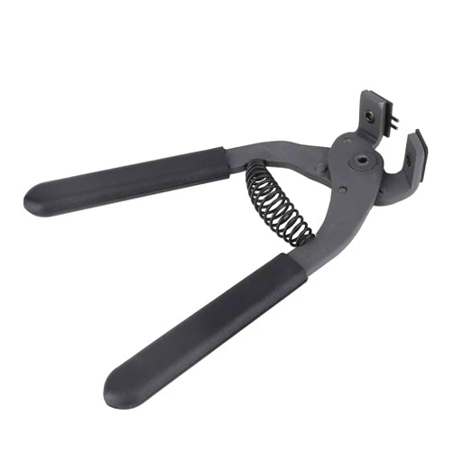 Hztyyier Leather Hole Punch, Leather Punch Tool Silent Leather Hand Pliers for Belts Straps Saddles Fabric Leather DIY Craft (2 Prong)