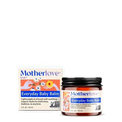 Motherlove Everyday Baby Balm (2oz) Plant-Based, All-Natural Baby Essential for Newborns, Infants, & Toddlers—Moisturizing Herbal Salve w/Calming Chamomile—Non-GMO, Organic Herbs, Cruelty-Free