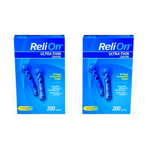 Reli On ReliOn 30 Gauge Ultra-Thin Lancets, 200 Ct (2 Pack)
