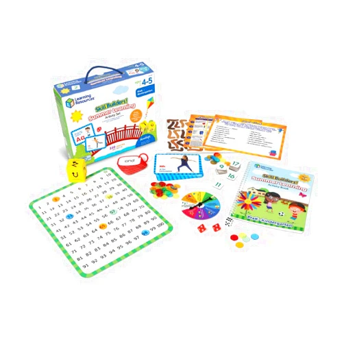 Learning Resources Skill Builders Summer Learning Activity Set PreK to Kindergarten, 320 Pieces, Ages 4+, Learning to Read for Kids, Handwriting Practice for Kids, Reading Games