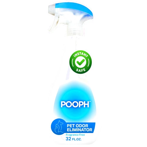 Pooph Pet Odor Eliminator, 32oz Spray - Dismantles Odors on a Molecular Basis, Dogs, Cats, Freshener, Urine, Poop, Pee, Deodorizer, Natures, Puppy, Fresh, Clean, Furniture, Potty, Safe