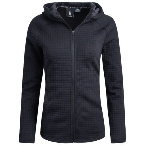 Spyder Women's Athletic Jacket - Full Zip Hooded Grid Fleece Womens Casual Sweater - Warm Outerwear Jacket for Women (S-XL)