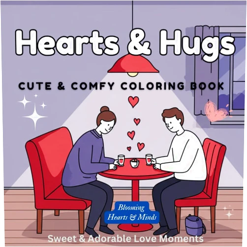 By Blooming Hearts and Minds (Author) Hearts & Hugs: A Valentine's Family Coloring Adventure - Sweet Moments & Adorable Love Scenes: 56 Simple & Sweet Valentine's Day Designs: A Big Easy ... Activities (Blooming Hearts and Minds)