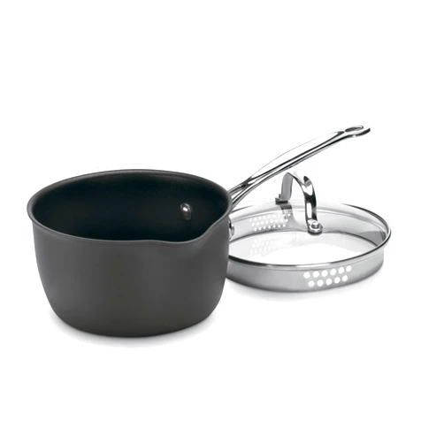 Cuisinart Chef's Classic PURELYCERAMIC™ and PFAS-Free Nonstick Hard-Anodized 2-Quart Pour Saucepan and Lid, 619C-18P
