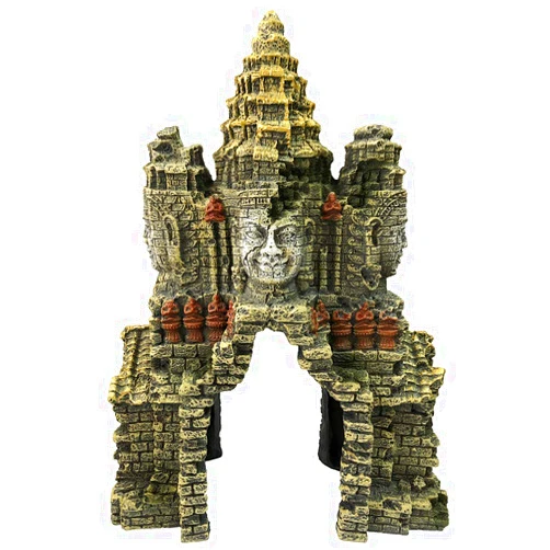 SLOCME Aquarium Large Buddha Statue Decorations - Aquarium Buddha Ornament with Hole for Betta Fish to Swim Through