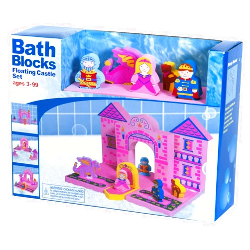 BathBlocks Floating Castle Bath Toy Princess Bath Toys