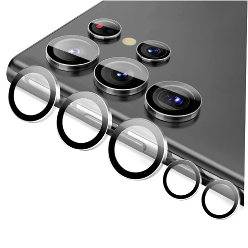 Doxlion [3+2 Pcs] for Samsung Galaxy 3D S22 Ultra Camera Lens Protector, Upgraded 9H Tempered Glass 100% Restore Original Color Camera Protector for Galaxy S22 Ultra