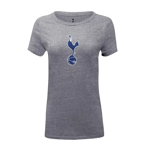 1863FC Womens Tottenham Hotspur Color Badge Womens Premium Triblend T-Shirt - Grey