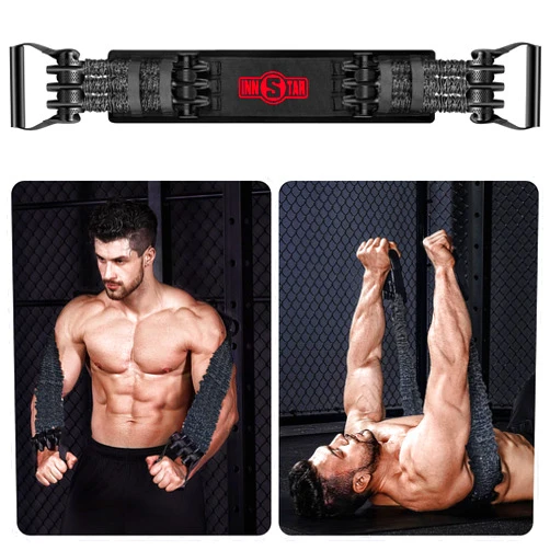 INNSTAR Adjustable Bench Press Device,Push up Resistance Bands for Home Gym Exercise,Fitness Workout,Travel Training