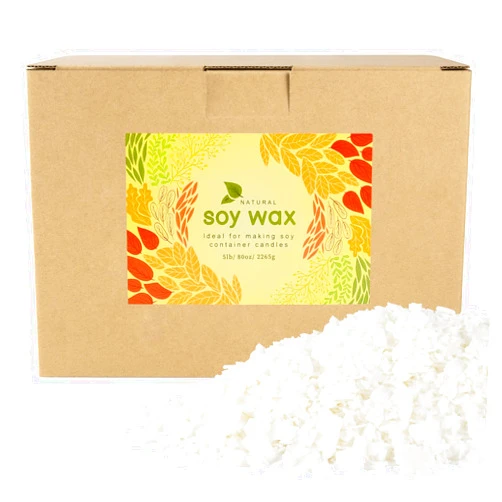 Grcdoyvl 5 Pound Bag DIY Soy Wax Candle,Natural Soy Wax Making Supplies- Soy Wax Flakes