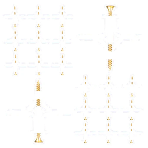 Aovchei Hollow-Wall Anchors, One Size, 65Lbs Anchor 50pcs+Screw 50pcs Drywall Anchor kit with Screws, Self-Drilling Hollow Wall Anchor, White