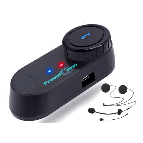 FreedConn T COM VB Motorcycle Bluetooth Headset, Helmet Intercom 2 Way 800M with Music Share, Universal Communication System Speakers, Waterproof Moto Accessories Gear for Ski, Riders, All Helmets