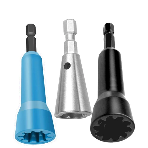 Efekol Wire Nut Twister,Wire Twisting Tool, 3 PCS Wire Nut Twiter for Drill,Spin Twist Wire Connector Socket,Wire Connector Driver with 1/4