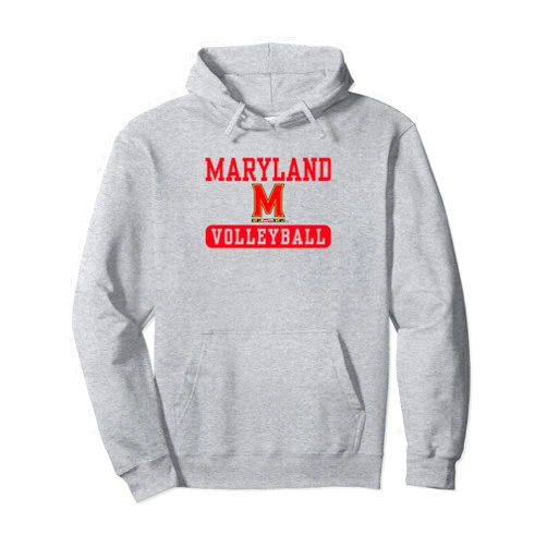 Elite Authentics Maryland Terrapins Volleyball Officially Licensed Pullover Hoodie