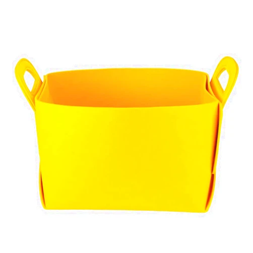 Tskijun Felt Storage Bin,Large Thickened Felt Fabric Box Collapsible Organizer with Carry Handles for Toys,Books,Cloths and Laundry Organizing,Environmentally Friendly and Durable 15