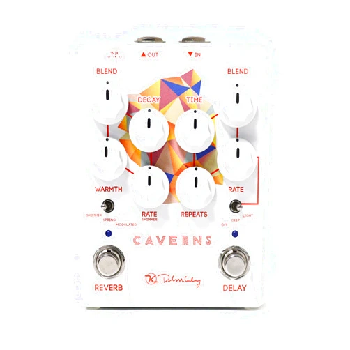 Keeley Caverns V2 Reverb and Delay Pedal, White (KCav2)