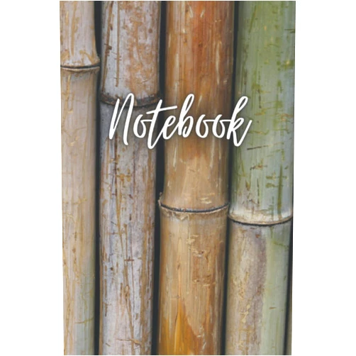 Rollason Press Notebook: Beautiful elegant bamboo themed journal with 120 lined pages, perfect for taking notes or composition on site, at work, school and college