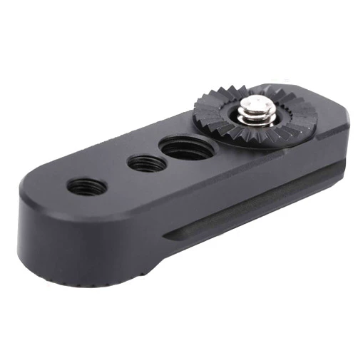 Acouto Alloy Camera Stabilizer Expansion Plate Gear Adapter Board forweebill s withGear Interface, Universal 1/4in and 3/8in Screw Holes
